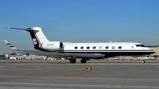 Steve Wynn's Private Gulfstream G650 [N711SW] Taxi and Takeoff