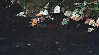 Volcano : Drone Video Shows Damaged, Deserted Villages Under Volcanic Ash