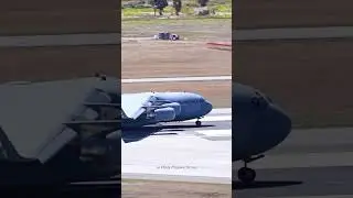 C-17 very powerful almost vertical takeoff #c17globemaster #usaf #usairforce