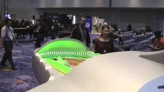 Recording Artist FAWN Try Out The Airplane Piano at the 2012 NAMM Show Day 3