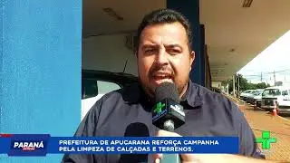 Prefeitura de Apucarana orienta moradores sobre limpeza de cal&ccedil;adas e refor&ccedil;a cuidado com a cidade