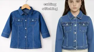 Baby Denim jacket Cutting Stitching | Winter Baby jacket Cutting | Nobi Design