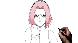 How To Draw Sakura | Step By Step | Naruto