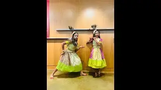 Chaithra and Chaarvi group song performance of Nemaliki Nerpina song.