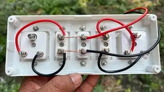 I fixed multiple sockets in single board for my work 😁|  Multisocket board wiring | 