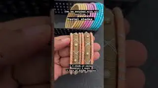 Pastel bangles 4 shades combo at ₹450/-|8883763524 WhatsApp to place your order #silkthread #bangles