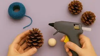 Handmade Wonders with Pine and Colorful Yarn🥰 │ The Best DIY with Recycled Materials ♻️ 