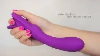 USB Rechargeable 9 Frequency Waterproof Powerful Massage Wand-Purple