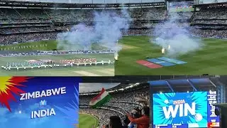 India Vs Zimbabwe T20 World Cup/National Anthem 🇮🇳/Inside MCG/80k+ Audience