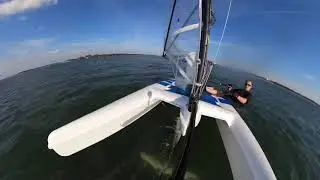 Light Wind Foiling Session