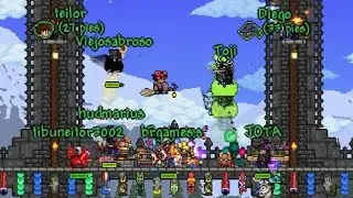 13 Jugadores vs Muro de Carne en TERRARIA [Terrapros X]