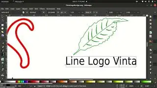 How to Create Simple Line Logo Design: Inkscape Video Tutorial using Bezier