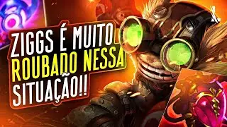 ZIGGS GAMEPLAY | MUITO BROKEN NESSA SITUAÇÃO DE DRAFT!! IMORAL!! | LoL Wild Rift