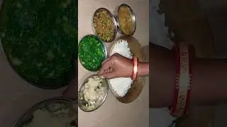 Veg Thali | Indian Thali ❤️❤️🤤🧐🫰🫰🫰#eating #food #recipe #indiancuisine #lunchbox #palakcurry #masala