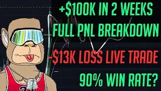 +$100k Profit In 2 Weeks Full Transparent PNL Breakdown + (LOSING -$13k Live Trading Bitcoin!)