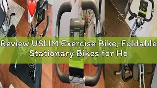 Review USLIM Exercise Bike, Foldable Stationary Bikes for Home, 5 IN 1 Indoor Workout Bike, with 16-
