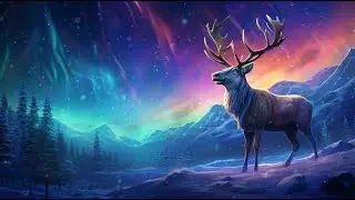 Reindeer - Ambient Relaxing Music, Meditation, Sleep, Heal, Study, Aurora Borealis, Northern Lights