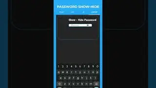 PASSWORD SHOW-HIDE | #shorts #html #css #javascript #coding @mswminthn