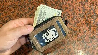 First in your Front Pocket! OneTigris Nylon Zippered Wallet with ID Window