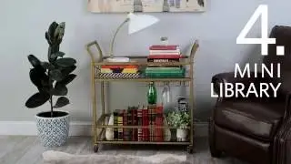 4 MORE Alternative Ways To Use A Bar Cart In Your Home