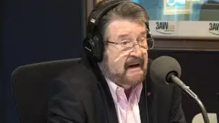 Derryn Hinch in studio with Neil Mitchell