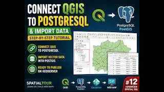 How to Connect QGIS to PostgreSQL (PostGIS) & Import Shapefile | Step-by-Step Tutorial