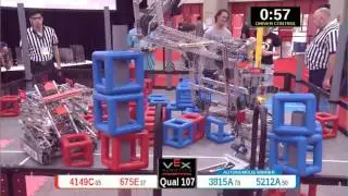2015 VRC Arts Q107 - 4149C 675E vs 3815A 5212A - 46 to 68 - VEX Worlds 2015 - Arts Division