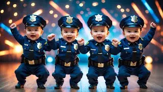 Best Kids & Toddlers Dance by Hello DODO 🚔&hearts;️ Funny Police Baby Song | Ver 4