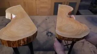 BIRCH AND STEEL MATCHING SIDE TABLES | SMITHOMATIC