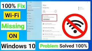 WiFi Not Showing on Windows 100% Problem Fix || Missing Wifi Problem  fix on Windows 🔥