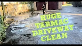 HUGE TARMAC DRIVEWAY CLEAN