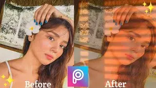 EASY TUTORIAL SUN BLINDS EFFECT USING PICSART