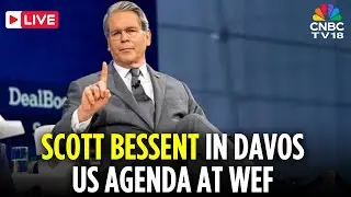 DAVOS LIVE: Scott Bessent Addresses Media as World Economic Forum Opens in Davos | Trump | N18G
