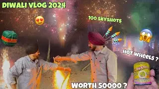 Diwali Stash 2024 Testing 😍 Worth ₹50000 ? 😱 Skyshot , Rocket , Cock brand , Fire Gun , Hot wheels