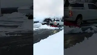 Biggest pickup truck plow 👀