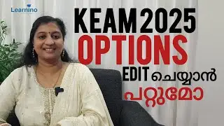 KEAM 2025, can I edit options?