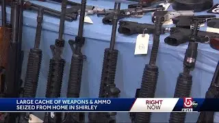 Large cache of weapons, ammo seized from home