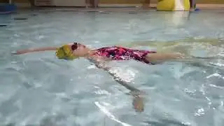 Learning backstroke, lesson 8