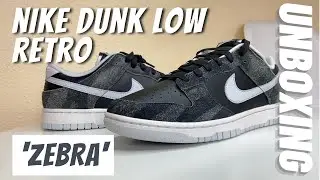 NIKE DUNK LOW 'ZEBRA' UNBOXING!!!