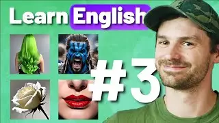 Beginner English | Day 3: Green, blue, red, white, black