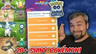 We only missed THIS Shiny! 24 Rare Shinies Caught!  (Pok&eacute;mon GO Barcelona City Safari)
