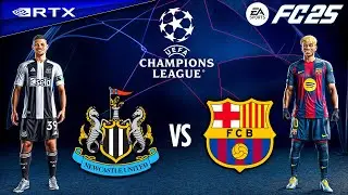 FC 25 - Newcastle United vs. Barcelona Ft. Yamal, Garcia, | UEFA Champions League 25/26 | [4K60]