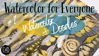 Gorgeous in GOLD! -  I was AMAZED at how it turned out - try my EASY INTUITIVE LANDSCAPE technique!