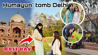Rose🌹 day par gye Humayun tomb Delhi ❤️💯#youtube #vlog g