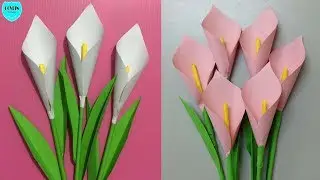 Cara Membuat Bunga Lily dari Kertas Origami | Bunga Hias dari Kertas
