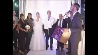 רב מזמר הרב יצחק עזרן בחופה של עינת ואלי חלק 1