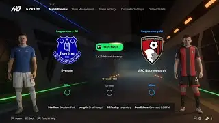 Everton vs Bournemouth | EA FC 25 | Gameplay Simulation [4K 60FPS]