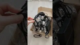 Уличная гирлянда на солнечной батарее #сад #алиэкспресс