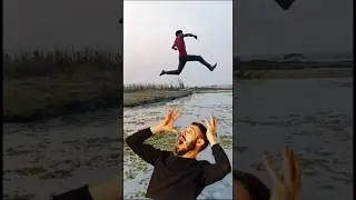 India vs Pakistan long jump challenge and see#most popular#1234#