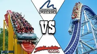 Millennium Force vs. Intimidator 305 Roller Coaster Battle! Which One Is Better?